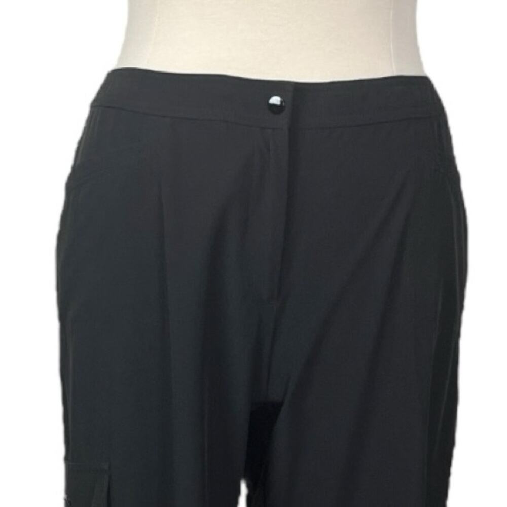 Chico’s Zenergy Black Athletic Cargo Pants Chicos Size 3 Short Women’s Size 16 - Picture 5 of 12